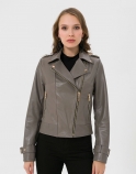 Anna Biker Leather Jacket - image 1 of 6 in carousel